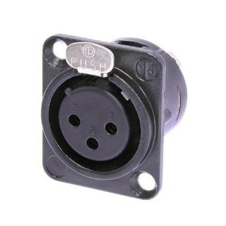 Neutrik NC3FD-L-BAG-1 XLR Chassis Connector
