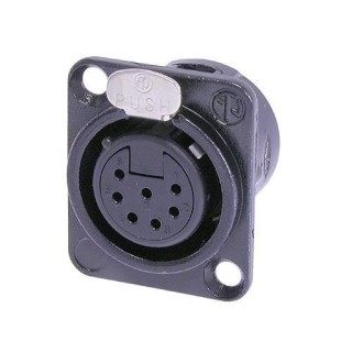 NEUTRIK NC7FDL1-B XLR-Receptacle 7-pol, black