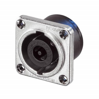 Neutrik NL8MPRXX Speakon 8 pole chassis connector, nickel metal square...