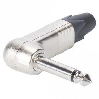 Neutrik NP2RX - 2 pole 1/4 professional right-angle phone plug, nickel...