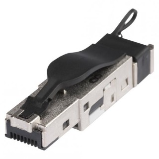
RJ45 CAT.6a, 8-pol , Metall-, Schneid-Klemmtechnik-Kabelstecker,...