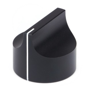 Massiver Drehknopf Sublime schwarz 35mm