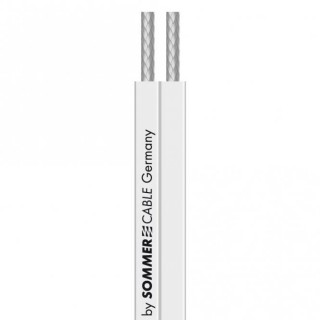 Sommer Flat Speaker-Cable SC-FLUKOS 205 Performance, adhesive strip, white