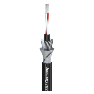 Sommercable Mikrofonkabel SC-AQUA MARINEX MIKRO; 2 x 0,14 mm; schwarz