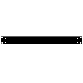 V-Case 19 Frontpanel Standard 1RU Black anodized