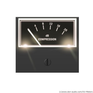 VU-Meter S-500 dB Compression White