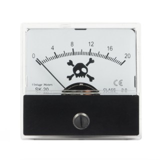 Vintage-Meters Bone Head SKULL SK-20 Audio VU-Meter