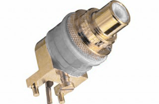 WBT 24 Karat vergoldete RCA Cinch Platinenbuchse WBT-0234