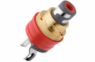 WBT RCA chassis mount connector WBT-0210 Ag Ms Red
