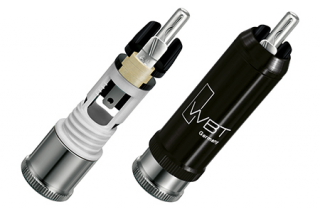 WBT RCA cinch cable connector WBT-0110 Ag Silver White