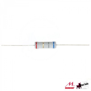 Mundorf MOX Resistor 5 Watt 27 2% Ohm, 8 * 24mm