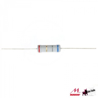 Mundorf MOX Widerstände 5 Watt 3,9 ±2% Ohm, 8 * 24mm