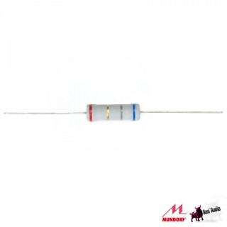 Mundorf MOX Resistor 5 Watt 5,6 2% Ohm, 8 * 24mm