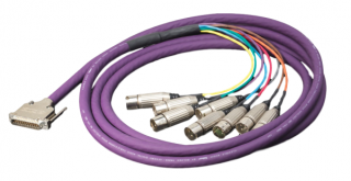 DB25M TO 8-XLRM
