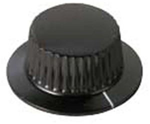 Daka-Ware Skirted Control Knob 1600 schwarz