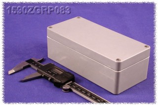 Watertight GRP Enclosure 75x160x55 mm, Gray