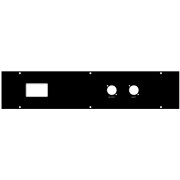 N-Mod Rückplatte 2RU IEC mit fuseholder, switch...