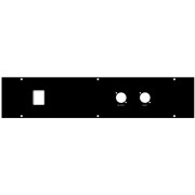 N-Mod Rückplatte 2RU Simple IEC (without fuseholder)...