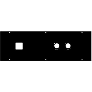 N-Mod Rear Panel 3RU IEC with fuseholder 2 XLR (Input / Output)