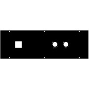 N-Mod Rückplatte 3RU IEC mit fuseholder 2 XLR (Input...