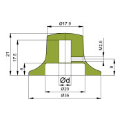 Metal Drehknopf Medic