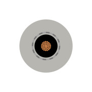 NF-Phonocable 1 x 0,50 mm², 6,70mm diameter, transparent NF- Phonocable High-End car hifi