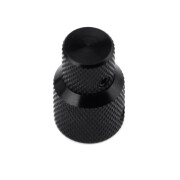 Konzentrischer Knopf Metall, schwarz