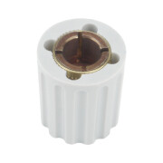 Elma Classic Collet Knob 14,5mm, indicator line, gray, glossy