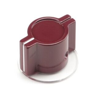 Elma Vintage-Audio Classic British Marconi Wing Metal Knob, Maroon