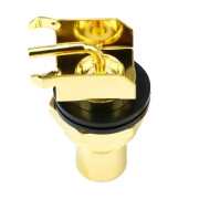 RCA Cinch High-End PCB Panel Jack Gold, black