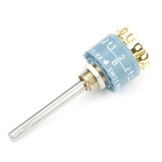 Elma Rotary switch Type 01 Eyelets 1 Wafer 4 x 3 Non-Shorting 01-1434