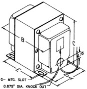Hammond Spule 20H @ 100mA DC 193C