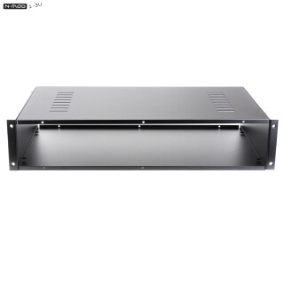 N-Mod 2U Case Mono mit XLR and IEC cut out