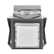 Classic British Console Pushbutton Switch Illuminated Blue