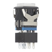 Classic British Console Pushbutton Switch Illuminated Blue