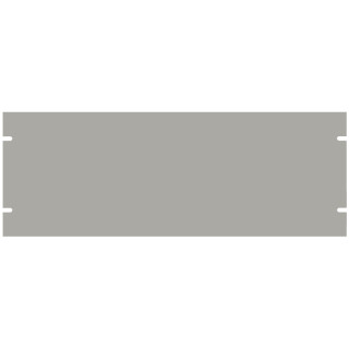 19" 4HE Frontplatte Rack Aluminium unbearbeitet Military grau