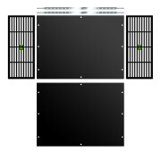 V-Case Pro 3U 19" Rack Case Body mit front mounting...