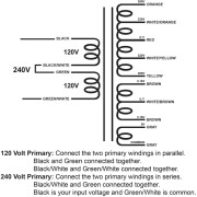 Edcor XPWR144 Tube Power transformer for a 120V or 240V,...