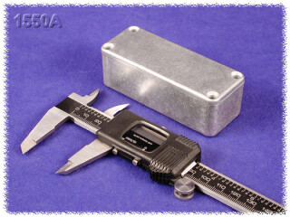 Aluminium Gehäuse, wasserdicht 35x89x26 mm, natur