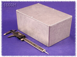 Aluminium Gehäuse, wasserdicht 146x222x101 mm, natur