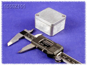 Thick Wall Diecast Enclosure 45x50x24 mm, Natural Aluminum