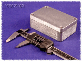 Thick Wall Diecast Enclosure 65x98x25 mm, Natural Aluminum