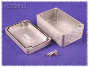 Thick Wall Diecast Enclosure 81x125x43 mm, Natural Aluminum