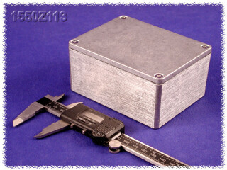 Thick Wall Diecast Enclosure 90x115x50 mm, Natural Aluminum