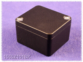 Thick Wall Diecast Enclosure 45x50x24 mm, black