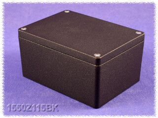Thick Wall Diecast Enclosure 108x148x65 mm, black