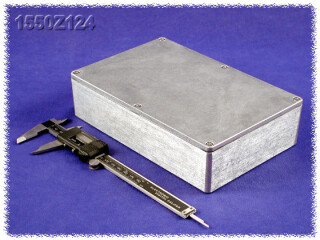 Thick Wall Diecast Enclosure 147x223x50 mm, Natural Aluminum