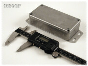 Aluminium Gehäuse, Boden mit Montagewinkeln 50x100x21 mm, natur