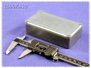 Zinc Aluminium Gehäuse 62x112x27 mm, natur