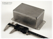 Aluminium Gehäuse, Boden mit Montagewinkeln 80x120x55 mm, natur